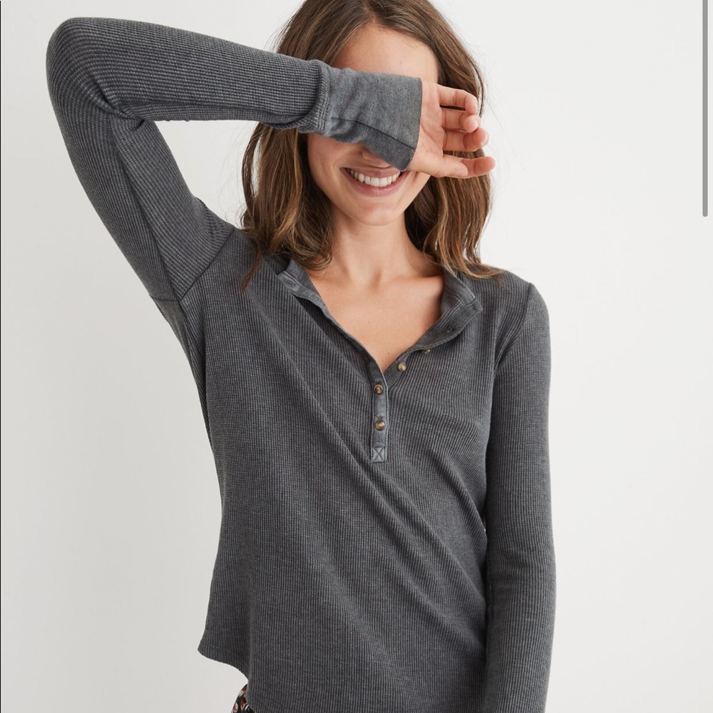 NWOT Aerie Waffle Henley Longsleeve